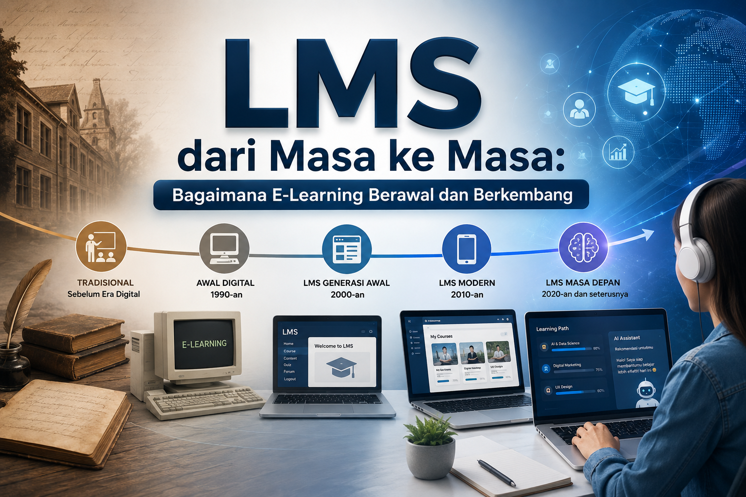 LMS dari Masa ke Masa: Bagaimana E-Learning Berawal dan Berkembang
